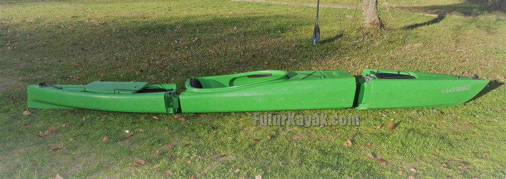 Kayak Natseq Solo Modular, Piraguas desmontables